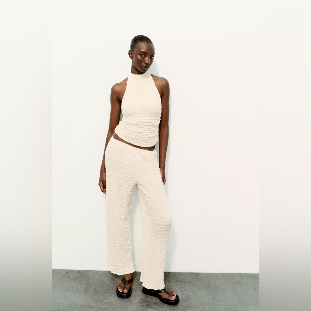 Zara Off-White Textured Set